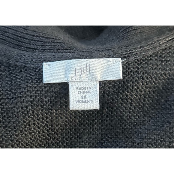 J. Jil Women's Sleeveless Long Vest Cardigan Lightweight Duster, Size 2x - Picture 4 of 6